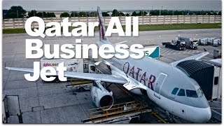 Qatar Airways Business Class Private Jet Review | Qatar's A319 Business One Class Flight