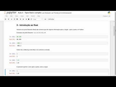 CURSO PYTHON 3   AULA 4   TIPOS FLOAT E COMPLEX