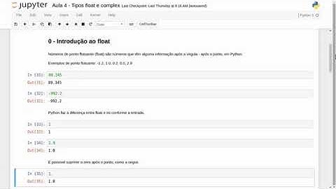 CURSO PYTHON 3   AULA 4   TIPOS FLOAT E COMPLEX