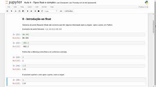 CURSO PYTHON 3   AULA 4   TIPOS FLOAT E COMPLEX