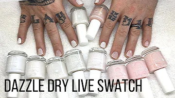 DAZZLE DRY Swatch & Talk #1 [White/Sheer/Blush shades]