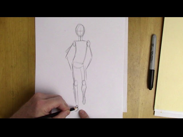 How to Draw a Walking Figure (Dynamic Figure Drawing #1) - YouTube