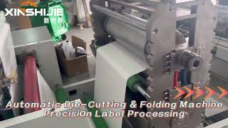 High-Speed Automatic Label Die Cutting & Folding Machine | New Vison Machinery