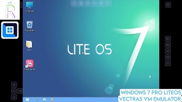 Windows 7 Pro LiteOS on Vectras VM Emulator