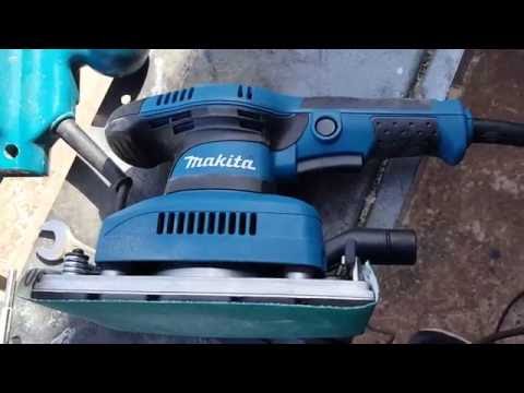 Makita BO3710 1/3 Sheet Sander Unboxing and Useage