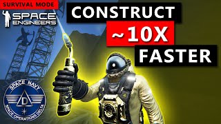 How To Use The Build Planner - Speed Up Construction Like A Pro - Space Engineers - Captain Collins