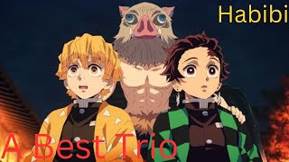 A Best Trio X Habibi Demon Slayer Edit Tanziro Inuske And Zenithsu In Mugan Train Arc Lynx Ahmed