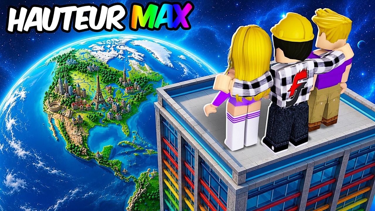 J'AI CONSTRUIT MA PROPRE VILLE DANS LE CIEL SUR ROBLOX ! VILLE POUR LES ABONNÉS ! Roblox Tycoon