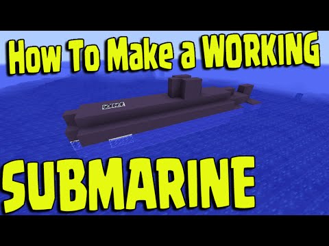 Minecraft PS3, PS4, Xbox, Wii U - WORKING SUBMARINE BOAT 