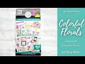 Colorful Florals | Sticker Book Flip-Thru | The Happy Planner | MAMBI | Spring Release 2021