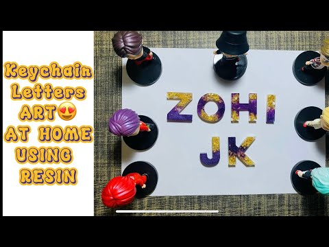Making Resin Letters at Home 😍DIY RESIN ART Tutorial❤️‍🔥 Resin Crafts ideas ✨Resin Alphabets