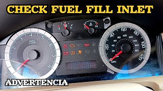 CHECK FUEL FILL INLET and Fault Code P0457 FORD