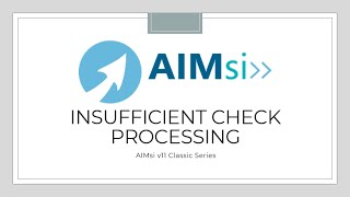 Insufficient Check Processing