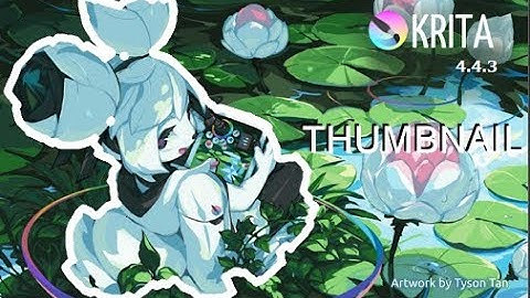 DEV : Krita Making a YouTube thumbnail