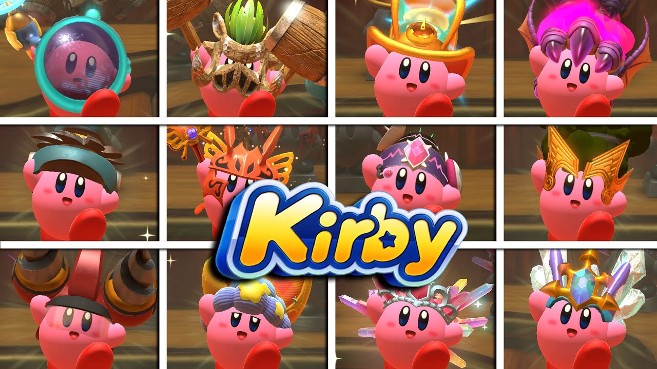 Kirby und das vergessene Land ALLE KOPIERFÄHIGKEITEN & ENTWICKLUNGEN! kirby  all copy abilities 