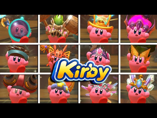 Kirby und das vergessene Land ALLE KOPIERFÄHIGKEITEN