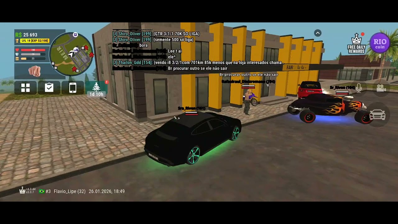 HOJE EU FUI SEQUESTRADO PELO (VERDE) ELES PEDIRAM 5000 (RIO RISE RP) @RioRise 