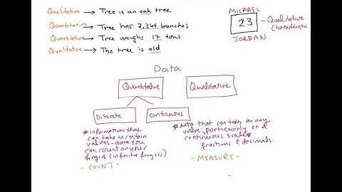 Quantitative or Qualitative?  Discrete or Continuous?