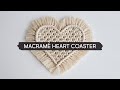 DIY Macramé Heart Coaster