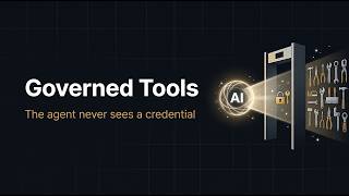 Governed Tools — the AI agent never sees a credential