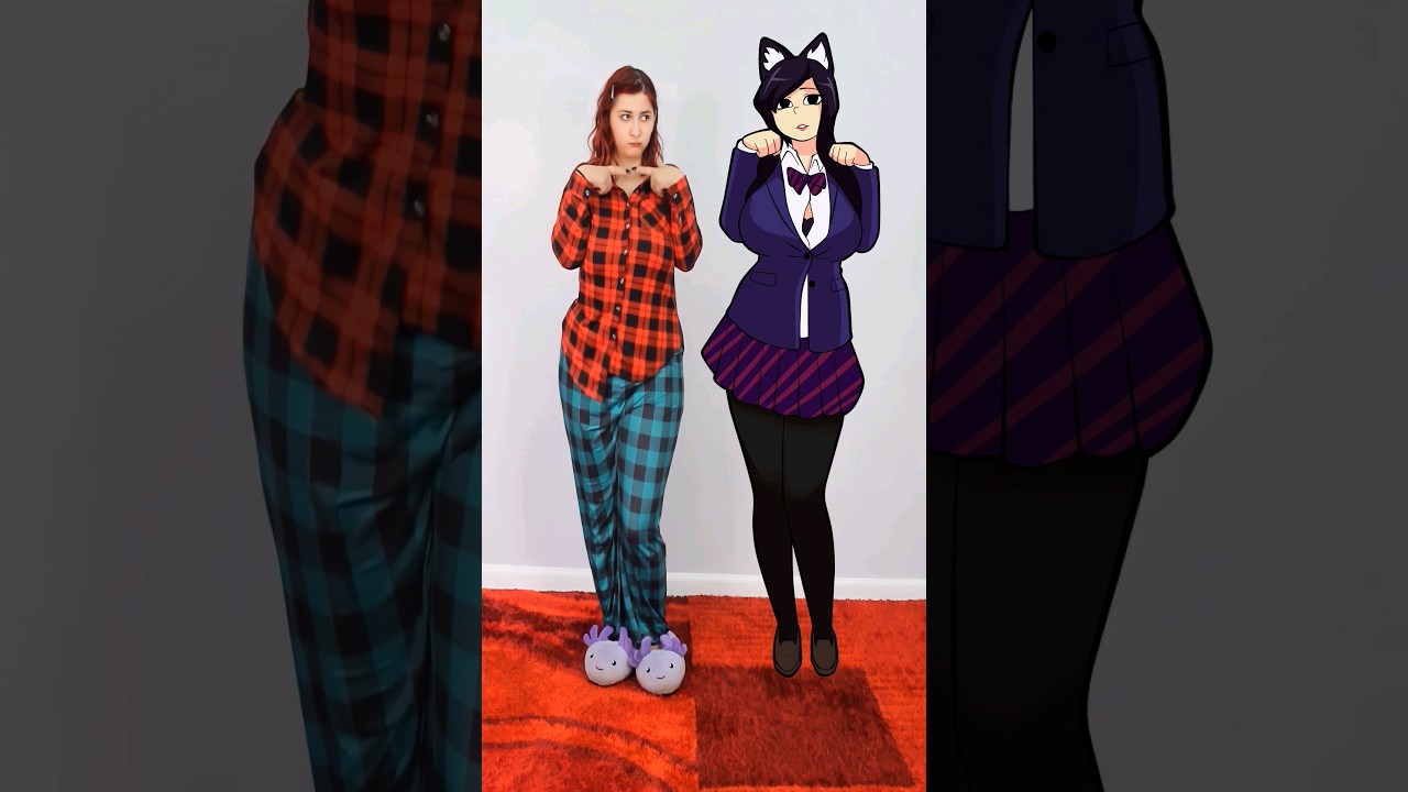 KomiSan 2D VS 3D 🙈 #cosplay