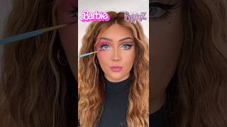 Barbie Vs Bratz 🖤🩷 #makeupchallenge #barbie #bratz #barbiedoll #barbiemakeup #makeup #makeuptrends