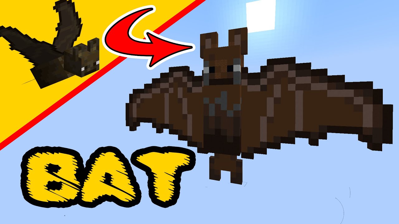 Minecraft Bat Mob Build Minecraft Bat Statue Ps4 Xbox Switch Pc Bedrock Java Youtube