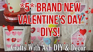 5 NEW VALENTINE'S DAY DIYS!! PLUS,  what I MADE vs how I STYLED it!!!