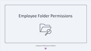 Employee Folder Permissions