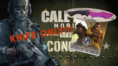 CODM || Attack of The Undead, knife only!