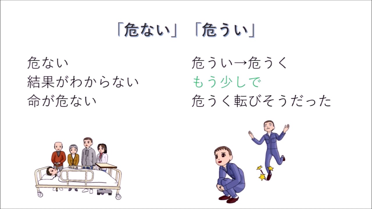 危ない と 危うい の違い Jlpt N1 Vocabulary Youtube 危ない と 危うい の違い Jlpt N1 Vocabulary Youtube