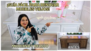 HOW TO RENOVATE OR PAINT WOODEN FURNITURE EASILY