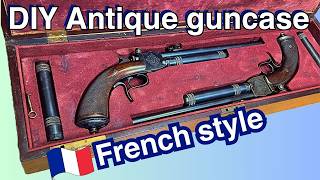 New technique? An antique style gun case with a modern twist, made for two Giffard CO2 pistols