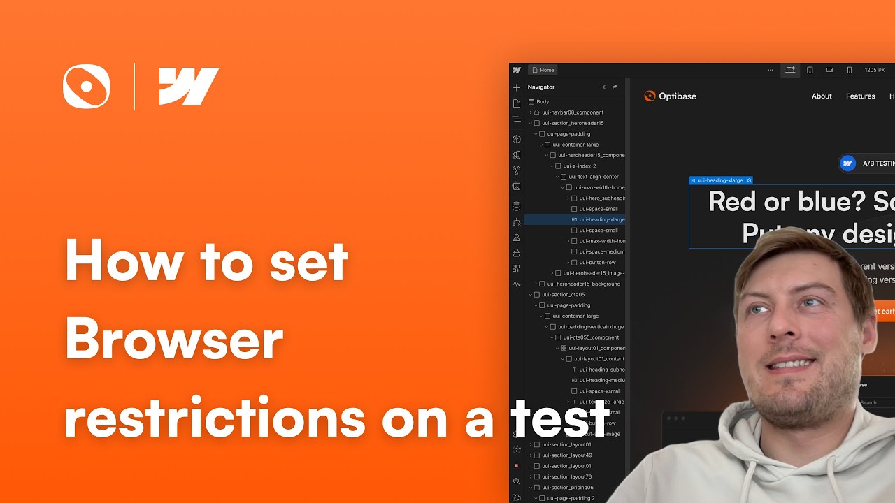 Optibase Tutorial: How to Set Browser Restrictions on Your Webflow Tests