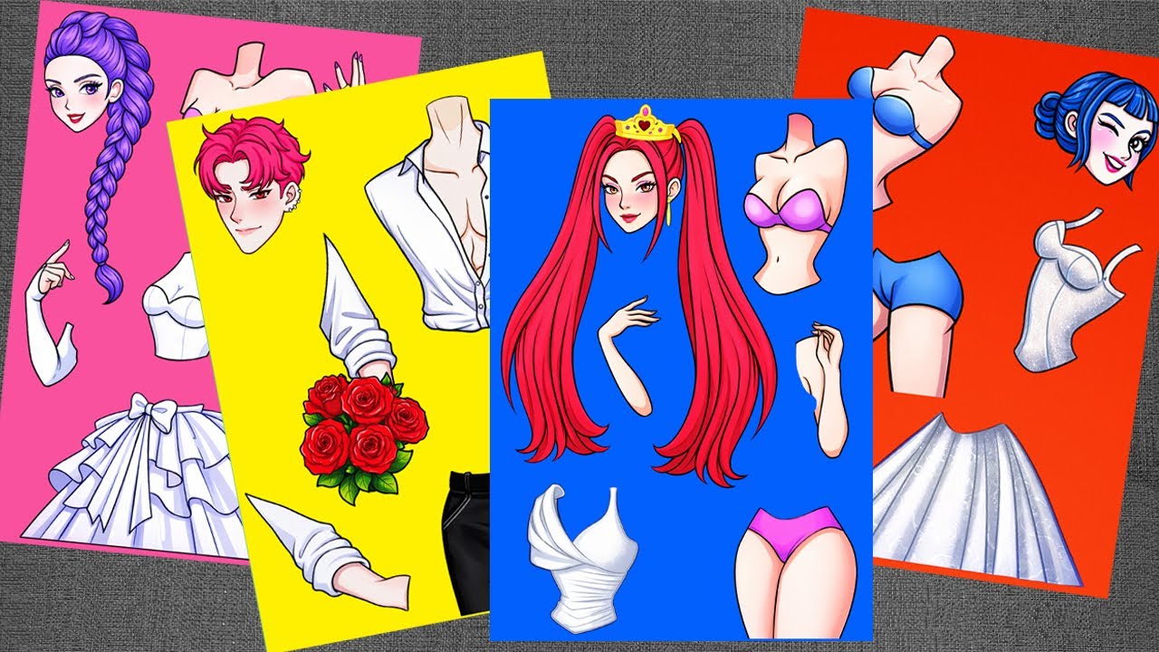 [Paper diy] HUNTRIX ZOEY CATCHES WEDDING FLOWERS with RUMI & JINU | KPOP DEMON HUNTERS Stickers