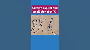 How to write cursive  alphabet 