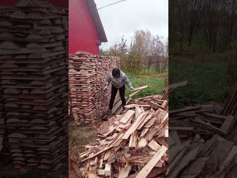 Продолжение уборки дров