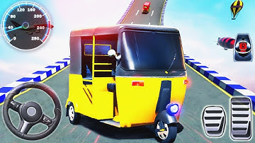 Tuk Tuk Rickshaw Impossible Tracks 3D - Stunt Ramp Driving Simulator iOS #2 | Android GamePlay