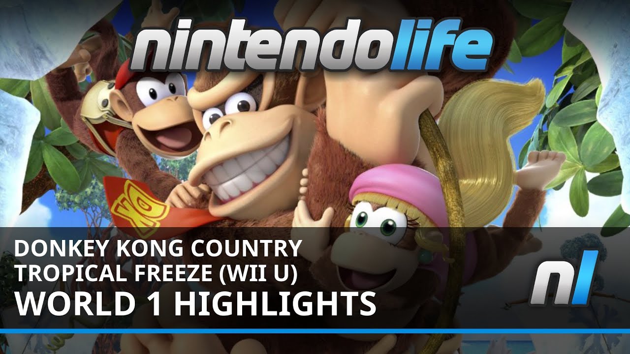 donkey kong video game console Donkey Kong Country: Tropical Freeze (Wii U) World 1 Highlights