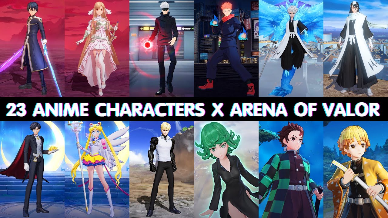 23 Anime Characters X Arena of Valor | Skin Effect