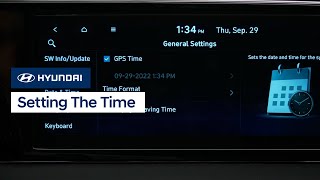 Setting the Time | Hyundai screenshot 5