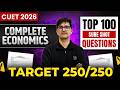 CUET 2026 Economics Top 100 Sure Shot Questions | Target 250/250 by Amit Sir