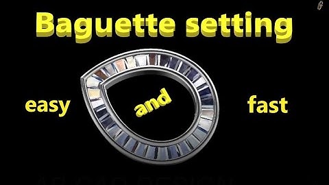 Baguettes setting easy and fast rhino 5 gemvision matrix9 | #rhino #matrix ||