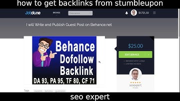 how to get backlinks from stumbleupon