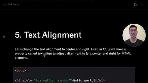 [HTML Tutorial] HTML Style - 5. Text Alignment