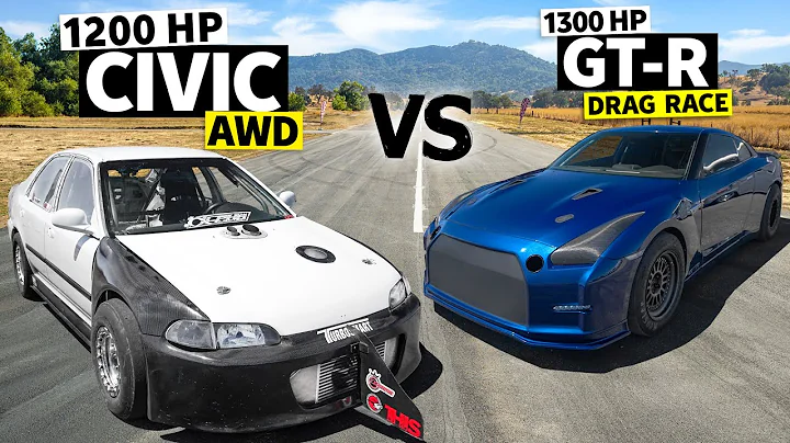 1200hp AWD Honda Civic vs 1300hp Nissan GT-R Drag ...