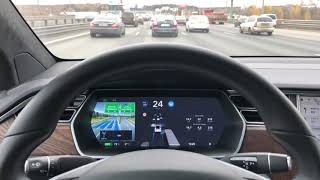 Tesla Model X autopilot on Firmware 9.0 Tesla Model X autopilot on Firmware 9.0