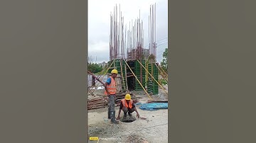 perfect column formwork installation work #shorts #shortvideo #construction