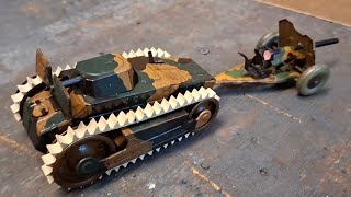Tippco Panzer mit Panzer Abwehr Kanone ( (PAK)Vorkriegsmodelle