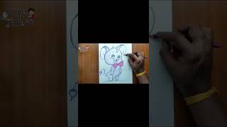 How to Draw Jerry Mouse From Tom And Jerry Step By Step Easy For Beginners / Easy Cartoon Drawing